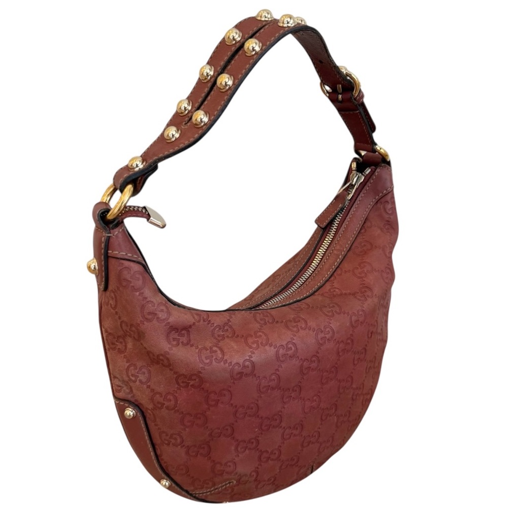 Rose mauve mini Gucci hobo bag
